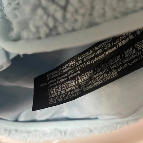 Pull & Bear Soft Teddy Sherpa Zip Up Jacket Sweater NWT Light Blue Size XS - Picture 5 of 5